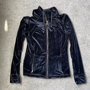 Lululemon black velvet size 10 zip-up